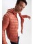 Slim Fit Kapüşonlu Su İtici Isı Yalıtımlı Şişme Mont N4661AZ23SP 5