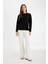 Regular Fit Bisiklet Yaka Selanik Kumaş Basic Düz Uzun Kollu Tişört D0359AX24AU 2