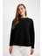 Regular Fit Bisiklet Yaka Selanik Kumaş Basic Düz Uzun Kollu Tişört D0359AX24AU 3