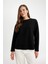 Regular Fit Bisiklet Yaka Selanik Kumaş Basic Düz Uzun Kollu Tişört D0359AX24AU 4