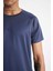Fit Slim Fit Dar Kesim Bisiklet Yaka Baskılı Sporcu Kısa Kollu Tişört V2887AZ24SP 5