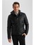 Slim Fit Dar Kesim Çıkarılabilir Kapüşonlu Fermuarlı Cepli Pelüş Astar Suni Deri Mont N9693AZ23WN 1