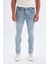 Carlo Skinny Fit Ekstra Dar Kalıp Normal Bel Ekstra Dar Paça Jean Pantolon D1821AX24SM 1