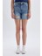 Boyfriend Yüksek Bel Katlamalı Paça Jean Şort C2469AX24SM 1
