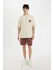 Slim Fit Dar Kesim Dar Paça Cepli Basic Düz Şort B8673AX24SM 2