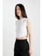 Slim Fit Dar Kesim Bisiklet Yaka Basic Düz Kolsuz Beyaz Tişört A9420AX24SP 5