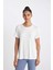 Fit Standart Fit Bisiklet Yaka Sporcu Basic Düz Kısa Kollu Tişört D1904AX24HS 3