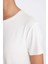 Fit Standart Fit Bisiklet Yaka Sporcu Basic Düz Kısa Kollu Tişört D1904AX24HS 5