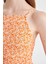 Coool Halter Yaka Çiçekli Maroken Askılı Mini Elbise C0925AX24HS 5