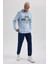 Fit NBA Golden State Warriors Standart Fit Kapüşonlu Sweatshirt A9839AX23WN 2