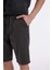 Regular Fit Düz Paça Gabardin Bermuda Şort C5397AX24SM 4