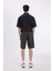 Regular Fit Düz Paça Gabardin Bermuda Şort C5397AX24SM 5