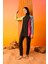 Regular Fit Renk Bloklu 4'lü Basic Düz Burkini Tesettür Mayo Takım B5237AX24SM 1