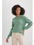 Regular Fit Bisiklet Yaka Basic Kazak H6905AZ23WN 4