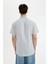 Slim Fit Dar Kesim Yazlık Çizgili Pamuklu Kısa Kollu Gömlek C7361AX24SM 5