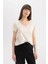 Regular Fit V Yaka Basic Düz Kısa Kollu Tişört K1507AZ24SM 4