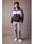 Slim Fit Dar Kesim Renk Bloklu Astarlı Kapüşonlu Fermuarlı Cepli Şişme Mont N4530AZ23AU 2