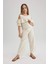 Kız Çocuk Wide Leg Geniş Paça Pamuklu Pantolon C1109A824SM 2