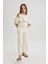 Kız Çocuk Wide Leg Geniş Paça Pamuklu Pantolon C1109A824SM 3