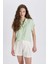 Regular Fit Basic Düz Kısa Kollu Gömlek N7819AZ24SP 3