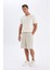 Relax Fit Keten Karışımlı Yazlık Bermuda Şort C1240AX24SM 2