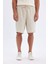 Relax Fit Keten Karışımlı Yazlık Bermuda Şort C1240AX24SM 4