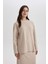 Regular Fit Bisiklet Yaka Selanik Kumaş Uzun Kollu Tişört Tunik B3552AX23WN 4