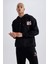 Fit NBA Chicago Bulls Boxy Fit Kapüşonlu Kalın Sweatshirt A7271AX23AU 4