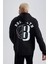 DeFactoFit NBA Brooklyn Nets Standart Fit Kapüşonlu Kalın Sweatshirt A9679AX23WN 5