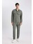 Yazlık Jogger Pantolon Relax Fit Rahat Kesim Düz Paça Cepli Beli Bağcıklı B4521AX24SP 4