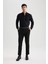 Modern Fit Dokulu Uzun Kollu Gömlek B6582AX23SM 2