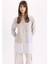 Relax Fit Çizgili Poplin Uzun Kollu Gömlek Tunik B6845AX24SP 3
