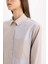 Relax Fit Çizgili Poplin Uzun Kollu Gömlek Tunik B6845AX24SP 5