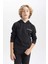 Erkek Çocuk Kapüşonlu Baskılı Sweatshirt Eşofman Altı 2'li Takım B6662A823WN 4