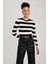 Coool Slim Fit Çizgili Bisiklet Yaka Kazak X6888AZ23AU 3