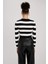 Coool Slim Fit Çizgili Bisiklet Yaka Kazak X6888AZ23AU 5