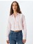Fiyonklu Poplin Crop Gömlek Slim Fit Uzun Kollu 3