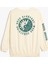 Slogan Baskılı Sweatshirt Boxy Bisiklet Yaka Şardonlu Pamuklu 2