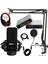 Special Paket-3 Stüdyo Ekipmanları Ses Kartı Condenser Mikrofon Kulaklık Stand Full Set 1