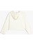 Crop Sweatshirt Kapşonlu Dokulu Manşetleri Lastikli 2