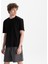 Erkek Siyah %100 Organik Pamuk Relax Fit Bisiklet Yaka T-Shirt 3