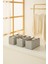 3'lü 6 Bölmeli Gri Balıksırtı Çekmece Içi Düzenleyici Kutu Set 13 x 28 x 13 cm 1