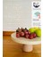 Justwood Mdf Tabaklı Kayın Top Ayaklı Lucca Yuvarlak Pasta Sunum Servis Tabağı 2