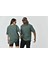 Basic Bisiklet Yaka Oversize T-Shirt - Haki 1