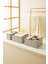 3'lü Bölmeli Gri Çekmece İçi Dolap Çamaşır Düzenleyici Katlanır Saklama Kutusu Organizer Set 1