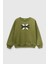 Erkek Çocuk Slogan Baskılı Sweatshirt - Haki 1