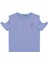 Kız Çocuk Kol Yırtmaçlı T-Shirt - Mavi 1