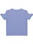 Kız Çocuk Kol Yırtmaçlı T-Shirt - Mavi 3