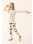 Balkabağı Bej Melanj Kız Çocuk Pijama Takımı 1