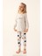 Balkabağı Bej Melanj Kız Çocuk Pijama Takımı 3